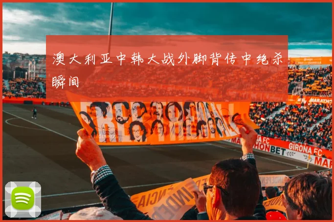 澳大利亚中韩大战外脚背传中绝杀瞬间